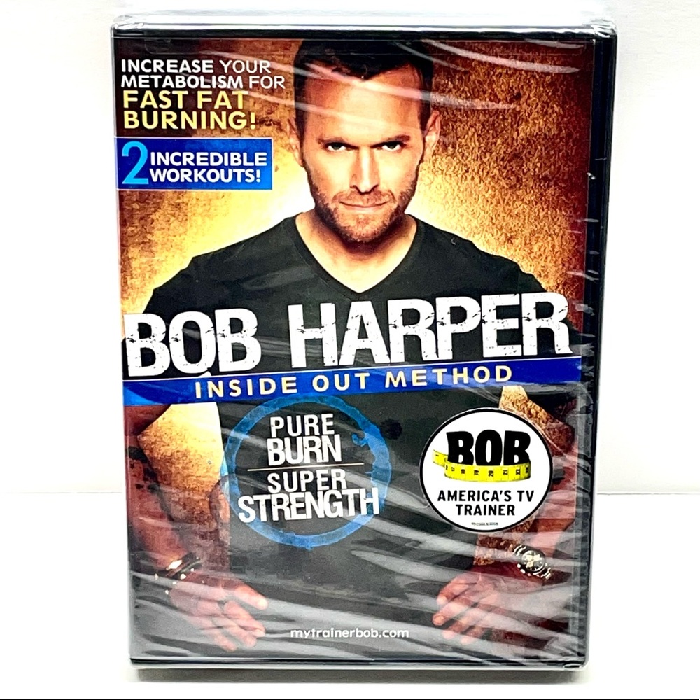 Bob Harper Inside Out Method Exercise Fitness DVD Pure Burn Super Strength New